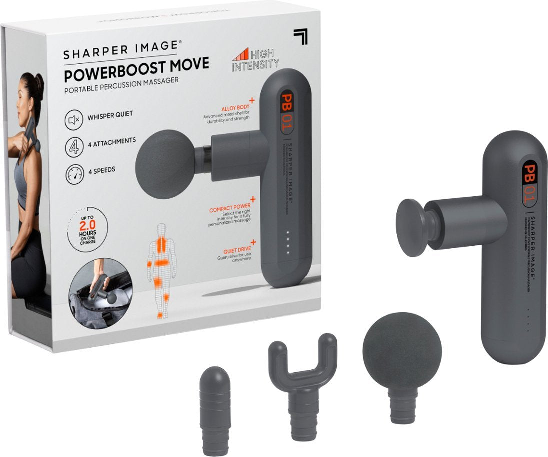 Sharper Image - Powerboost Move Deep Tissue Travel Percussion Massager (Case Of 5)