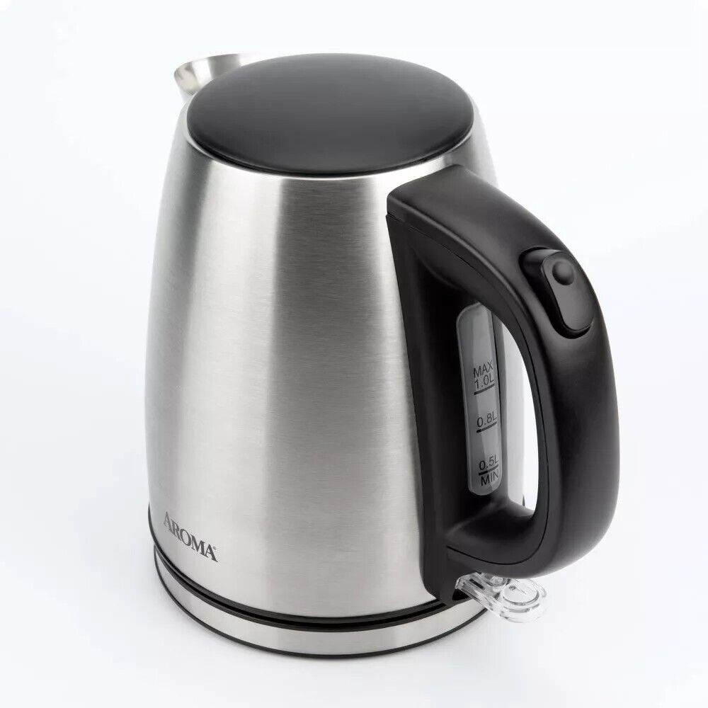 Electric Water Kettle 1L Stainless Steel - (Case Of 12)